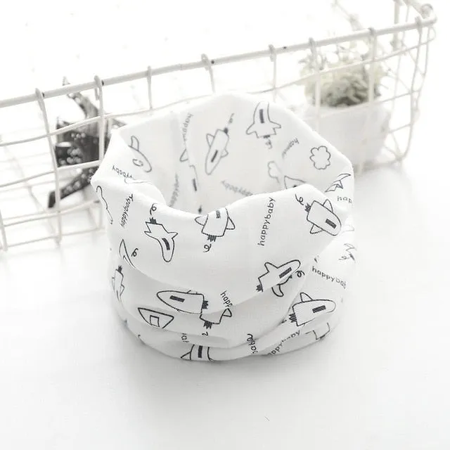 Cotton Baby Scarf Baby Bibs For Boys Girls Burp Cloths Baberos Lovely Kids Collars O Ring Neckerchief