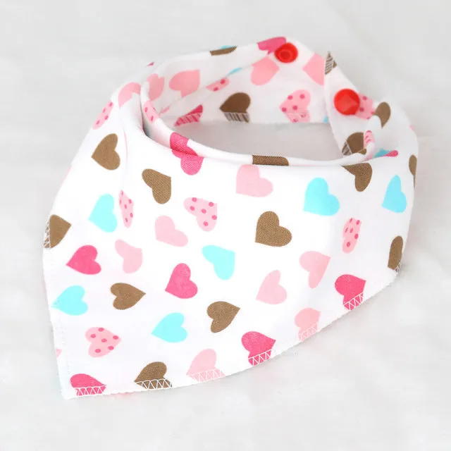 Cotton Baby Scarf Baby Bibs For Boys Girls Burp Cloths Baberos Lovely Kids Collars O Ring Neckerchief