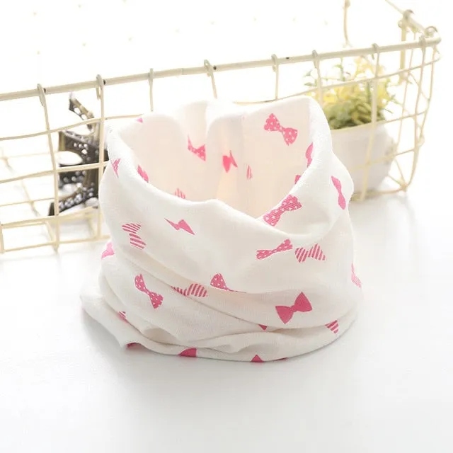 Cotton Baby Scarf Baby Bibs For Boys Girls Burp Cloths Baberos Lovely Kids Collars O Ring Neckerchief