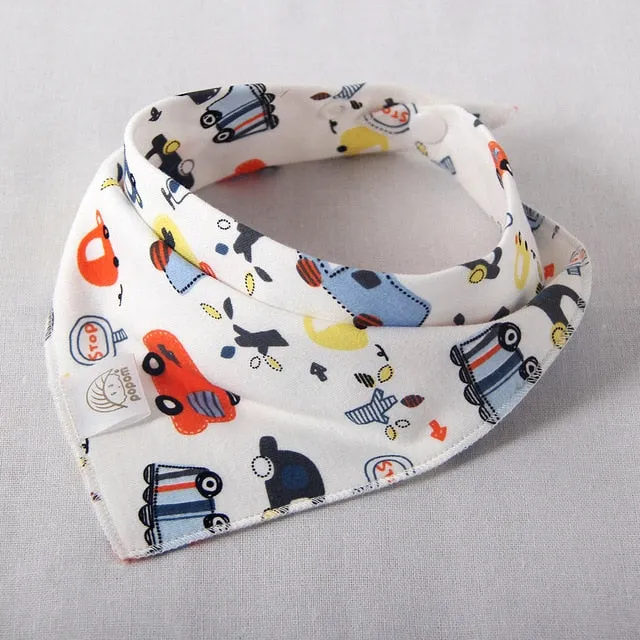 Cotton Baby Scarf Baby Bibs For Boys Girls Burp Cloths Baberos Lovely Kids Collars O Ring Neckerchief