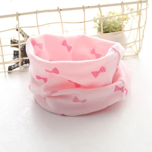 Cotton Baby Scarf Baby Bibs For Boys Girls Burp Cloths Baberos Lovely Kids Collars O Ring Neckerchief