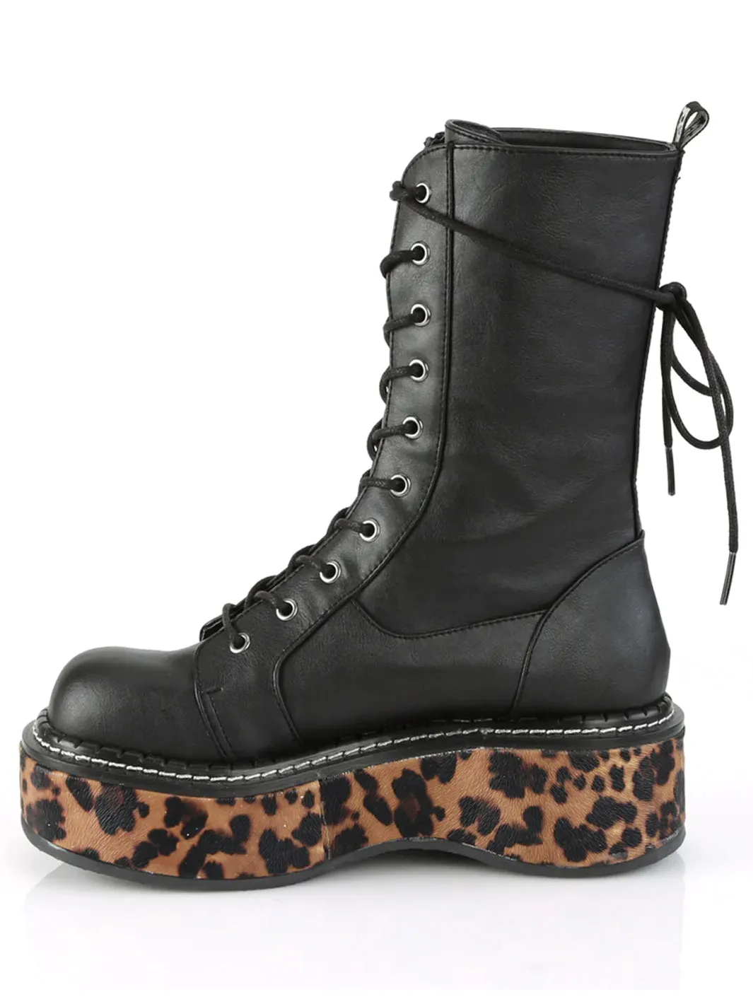 DEMONIA EMILY-350 - BLACK LEOPARD  PRE ORDER 