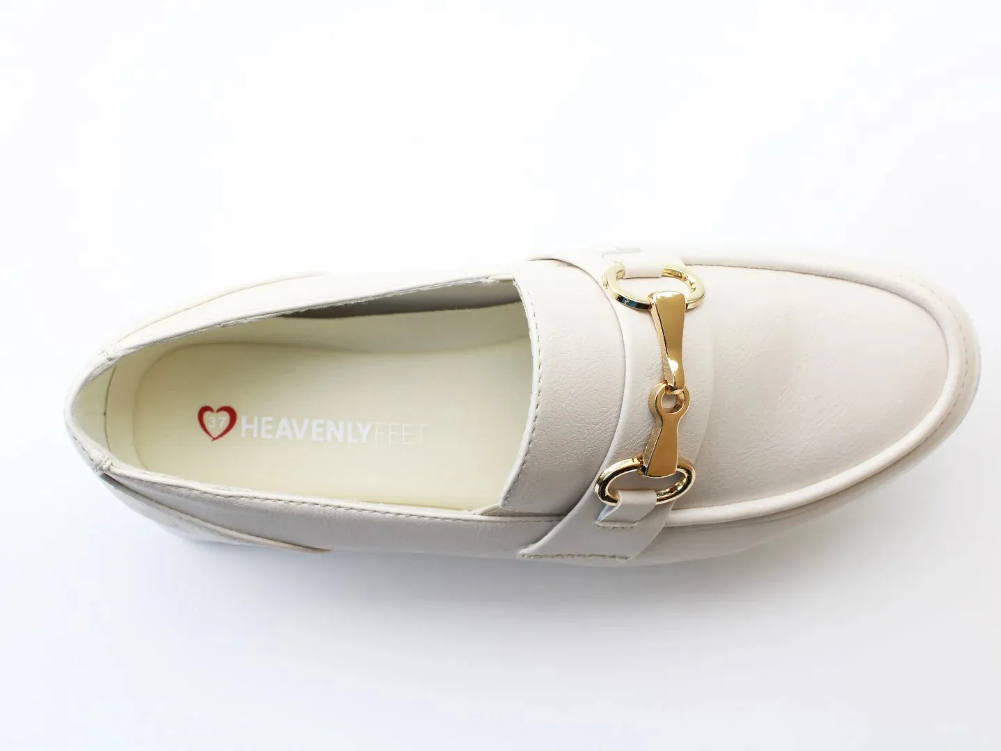 Dove Loafer Shoe - Beige - Heavenly Feet