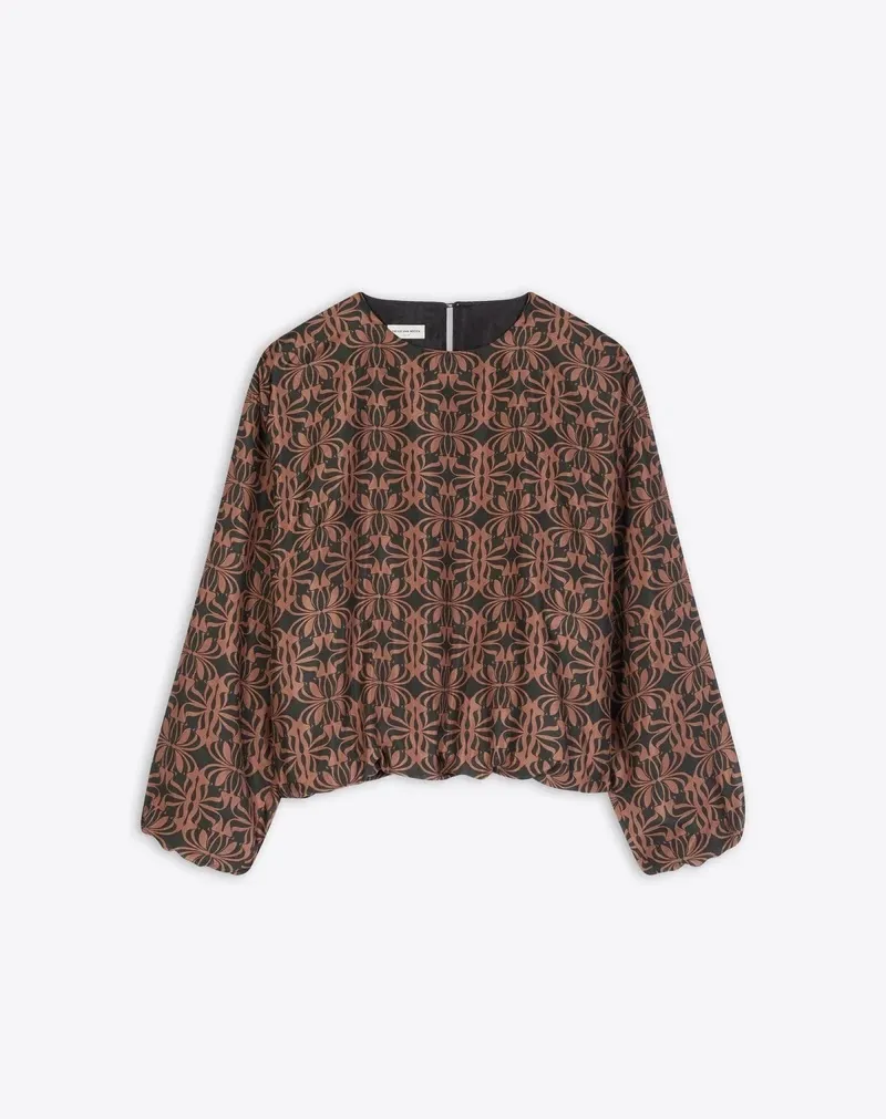 Dries Van Noten  |Silk cocoon top