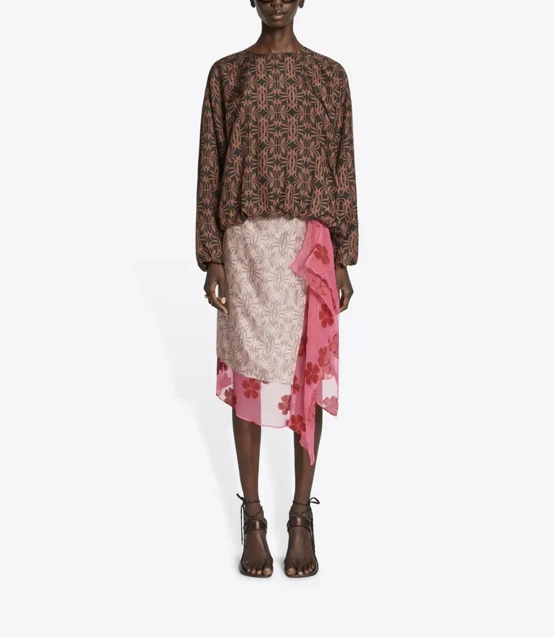 Dries Van Noten  |Silk cocoon top