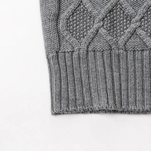 Drumohr  |Wool Long Sleeves Plain Handmade Sweaters