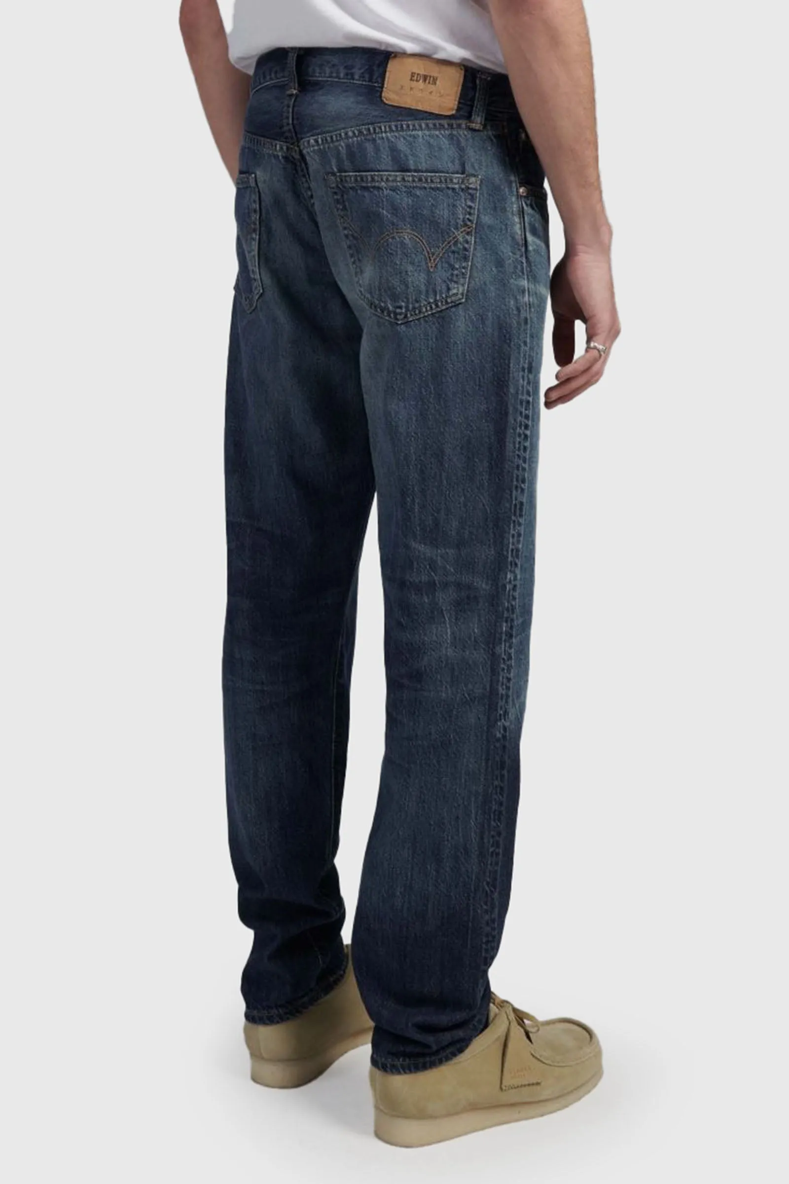 Edwin Jeans Regular Tapered Blu Medio Uomo