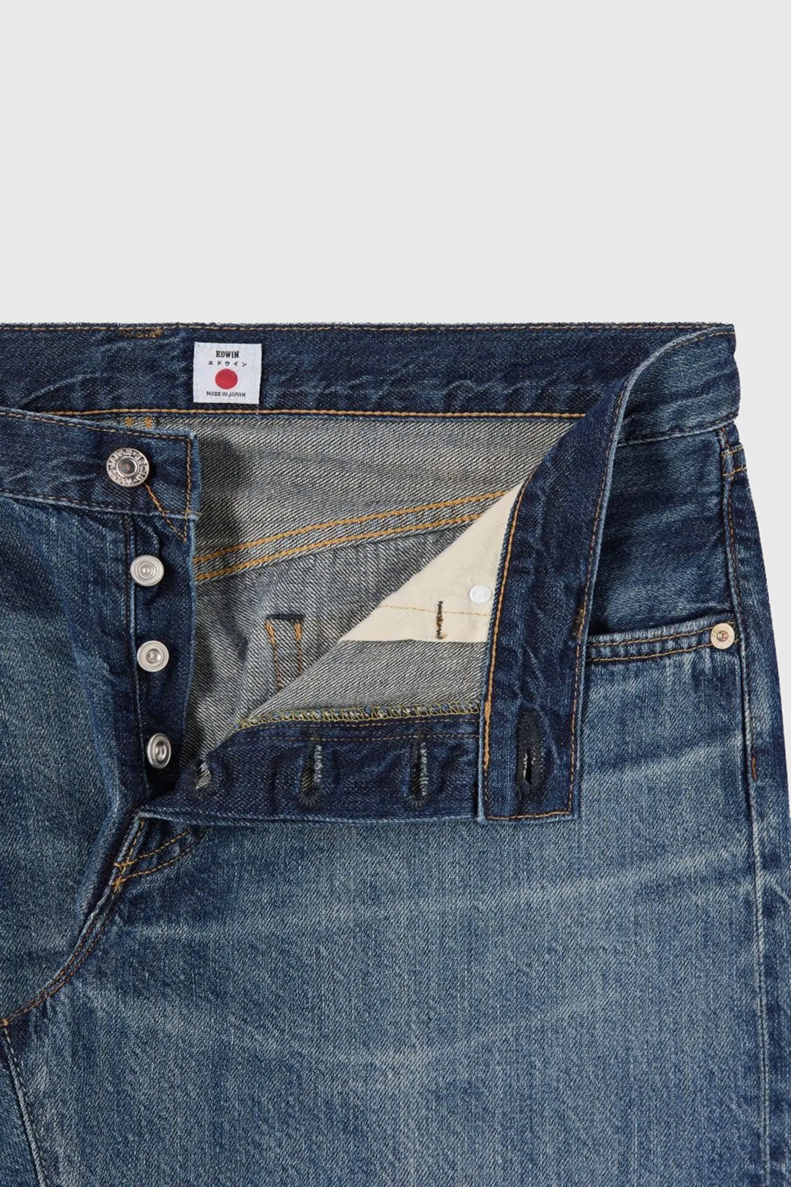 Edwin Jeans Regular Tapered Blu Medio Uomo