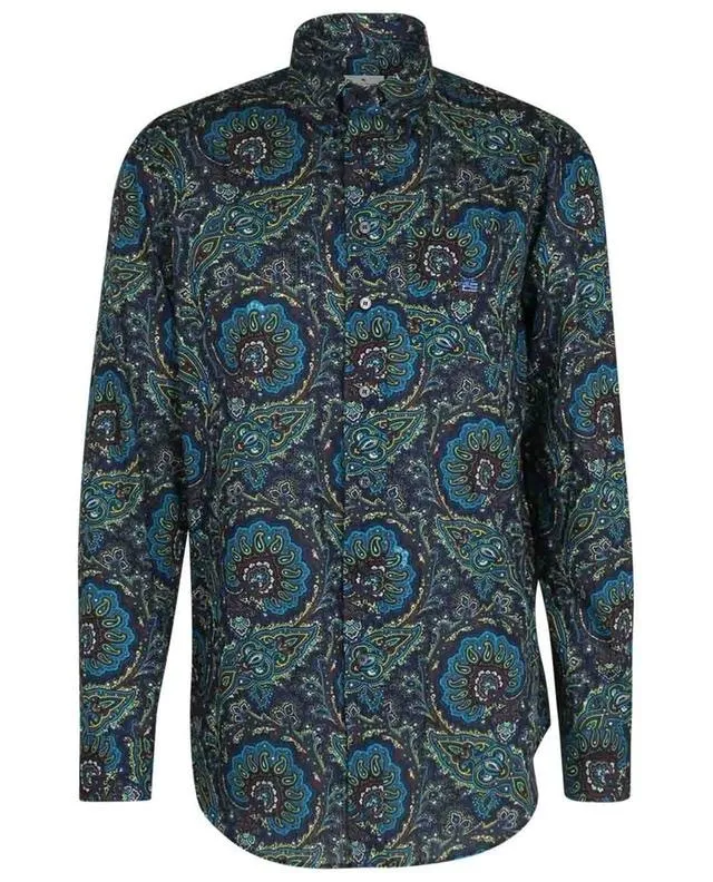 ETRO  |Paisley Long Sleeves Cotton Luxury Shirts