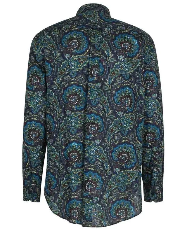 ETRO  |Paisley Long Sleeves Cotton Luxury Shirts