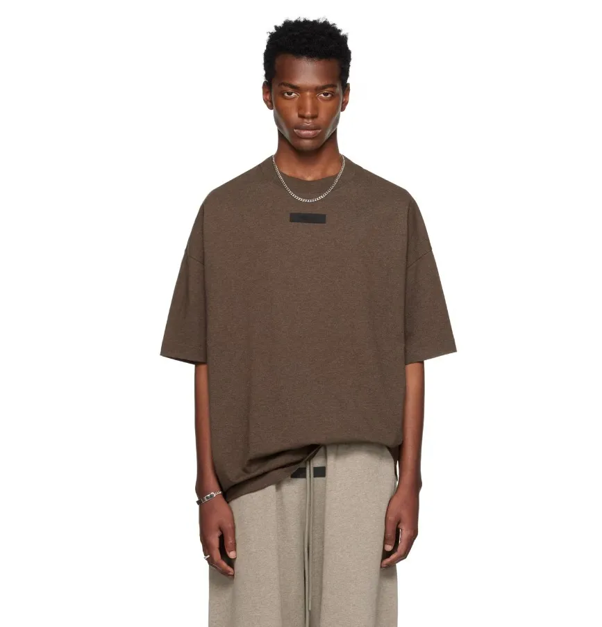 FEAR OF GOD  |Crew Neck Pullovers Street Style Plain Cotton Short Sleeves