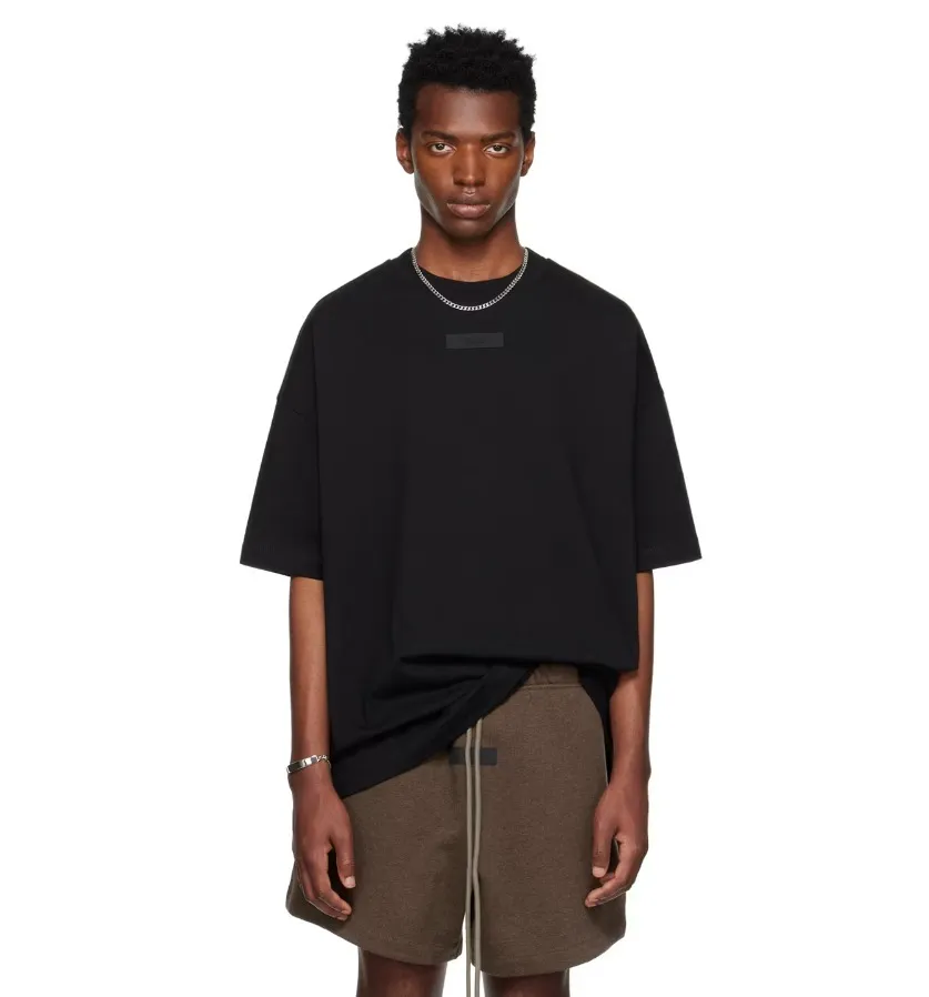 FEAR OF GOD  |Crew Neck Pullovers Street Style Plain Cotton Short Sleeves