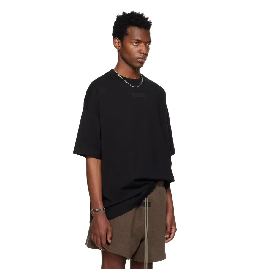 FEAR OF GOD  |Crew Neck Pullovers Street Style Plain Cotton Short Sleeves