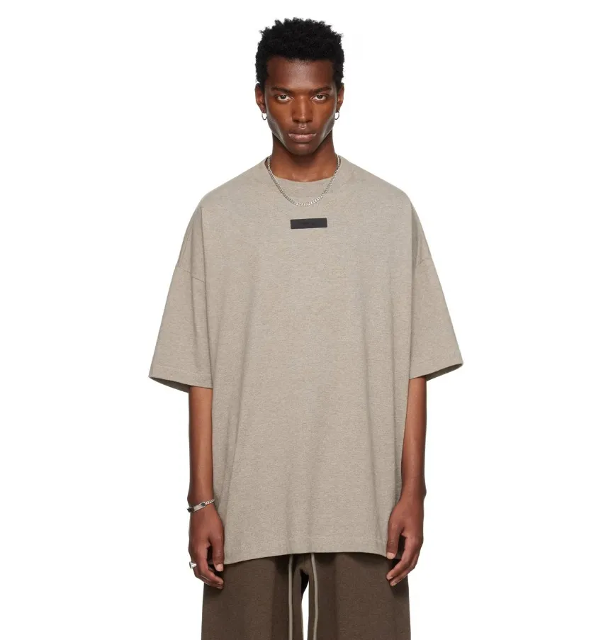 FEAR OF GOD  |Crew Neck Pullovers Street Style Plain Cotton Short Sleeves