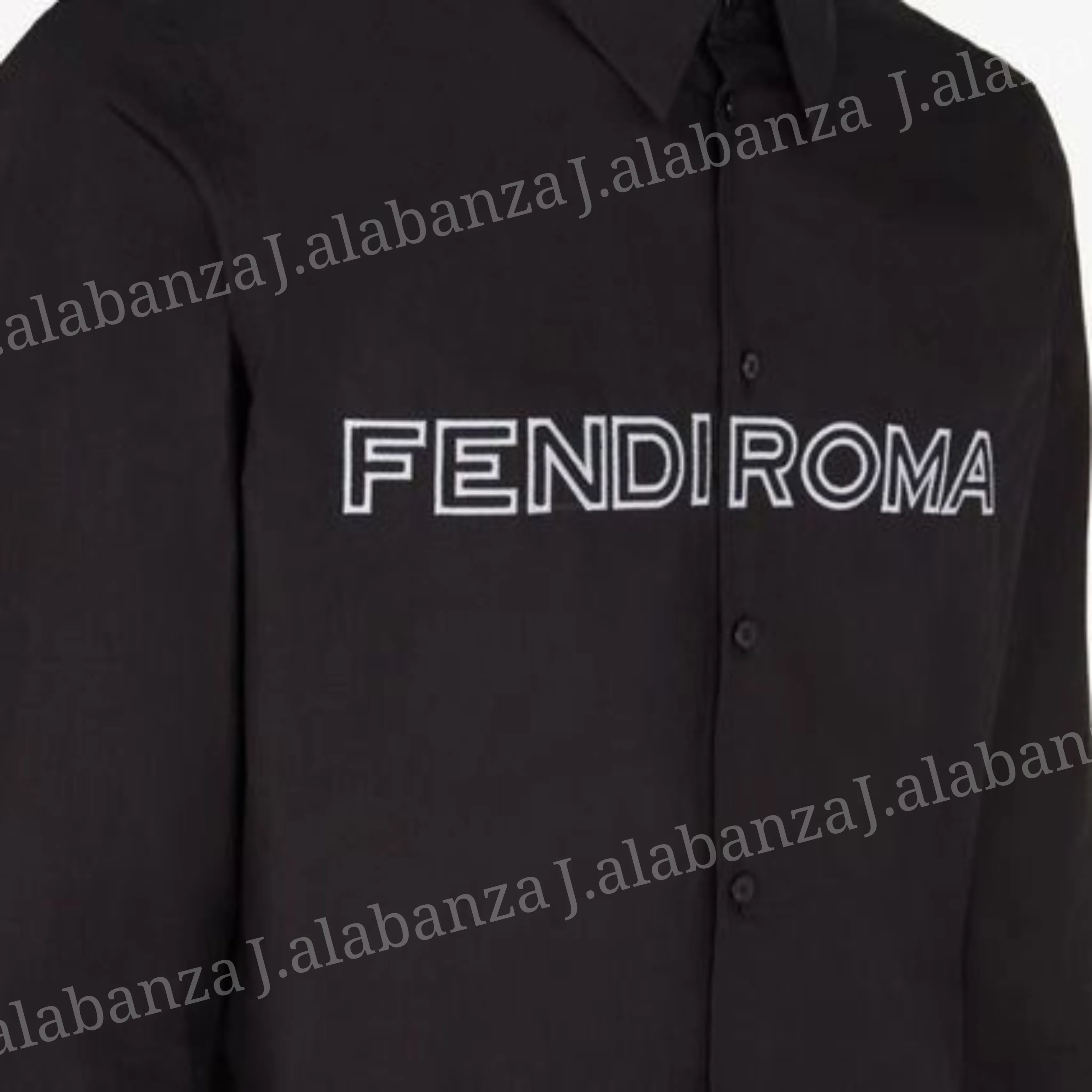 FENDI  |Collaboration Long Sleeves Cotton Logo Luxury Shirts