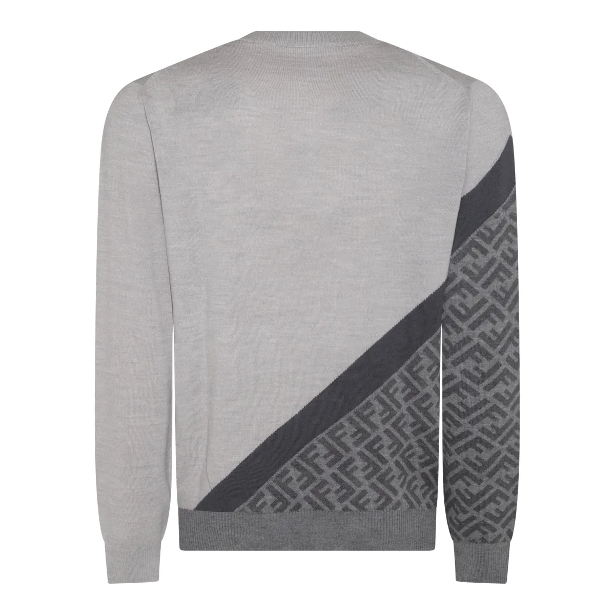 FENDI  |Long Sleeves Cotton Logo Luxury Sweaters