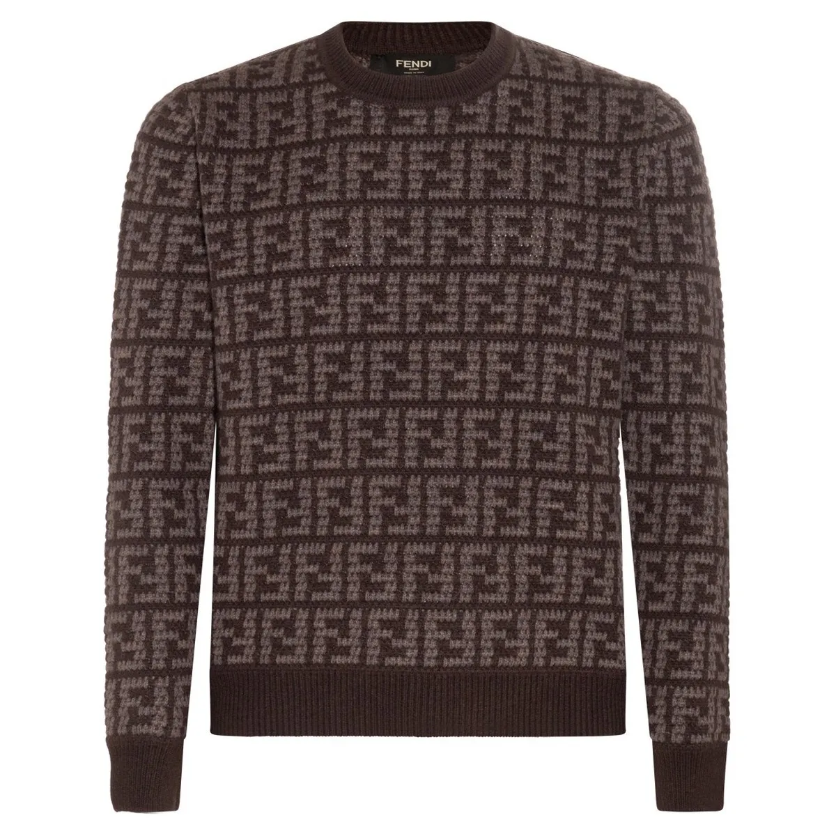 FENDI  |Monogram Cashmere Long Sleeves Luxury Sweaters