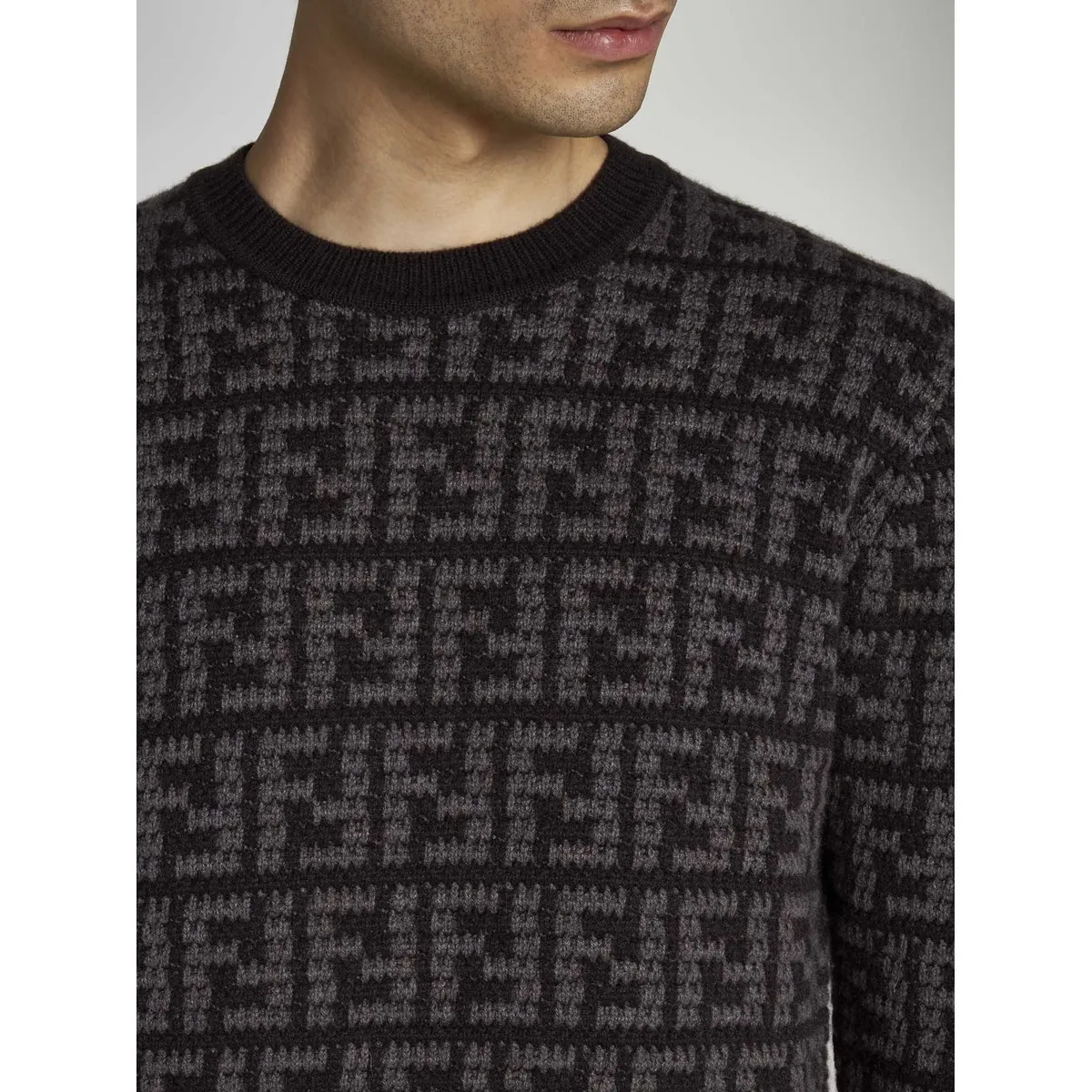 FENDI  |Monogram Cashmere Long Sleeves Luxury Sweaters