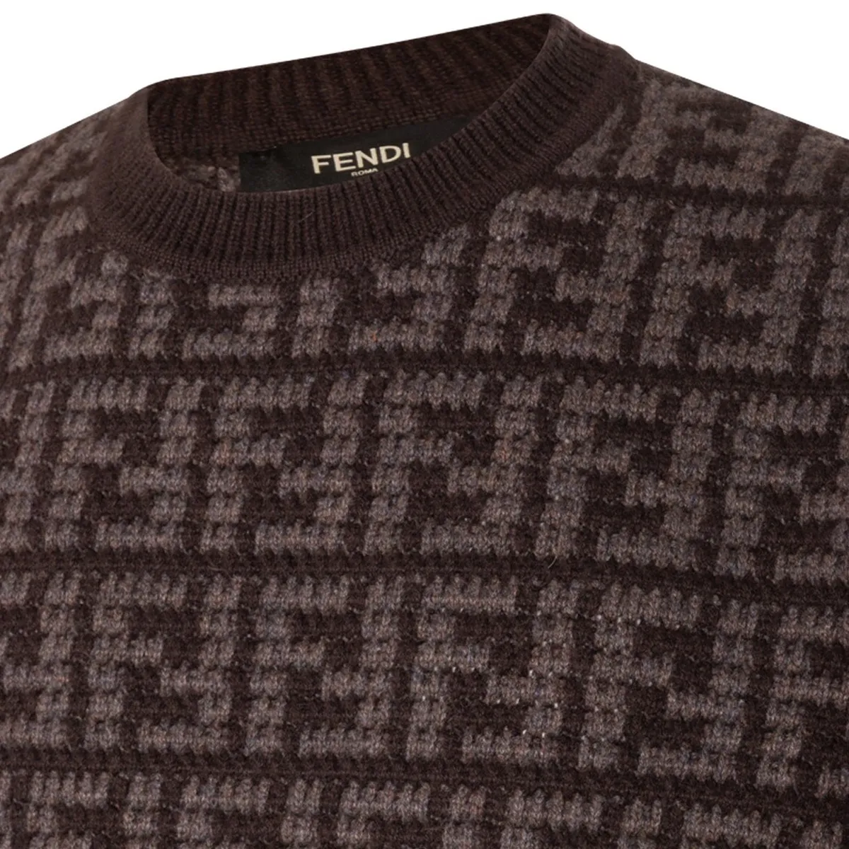 FENDI  |Monogram Cashmere Long Sleeves Luxury Sweaters