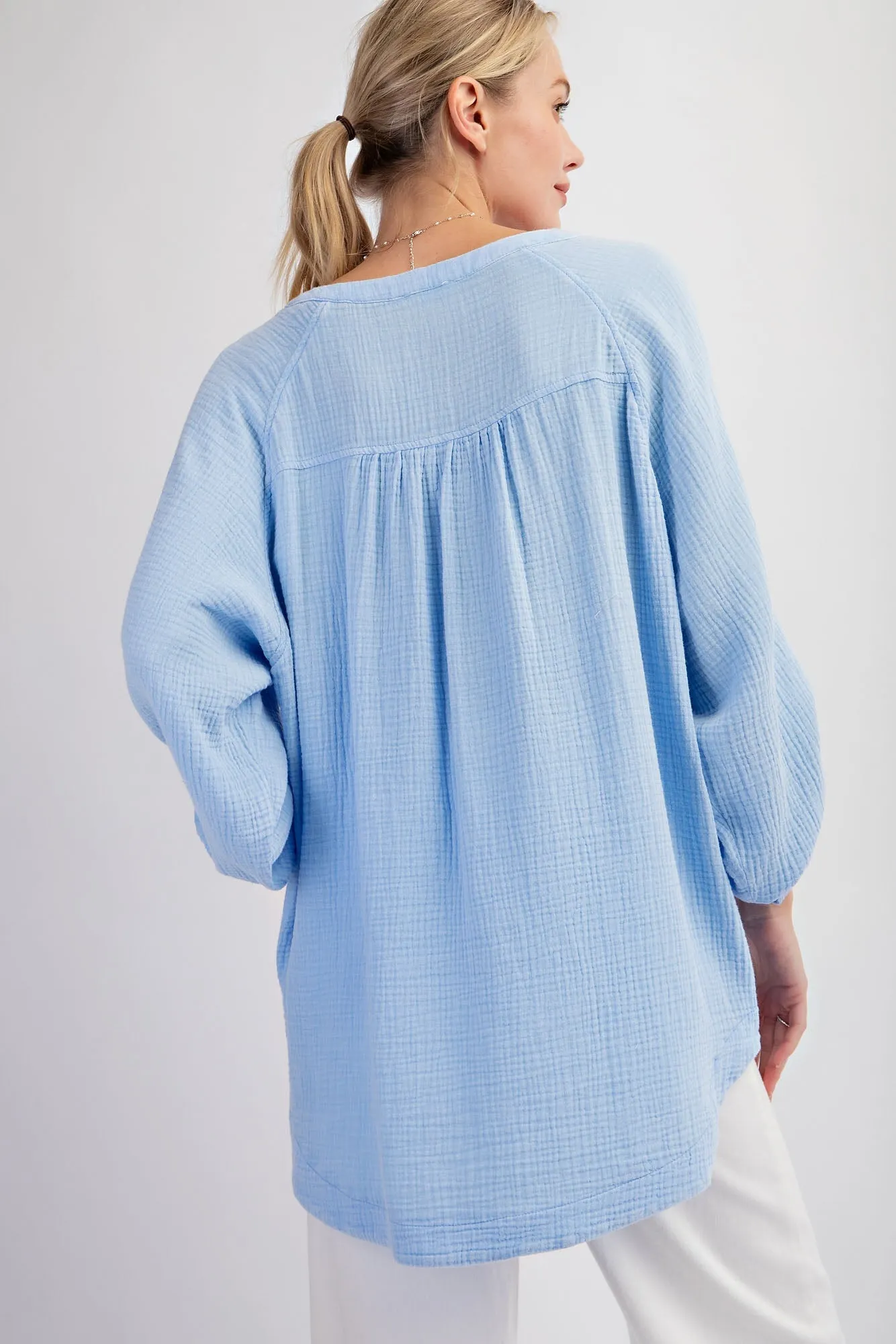 FINAL SALE - Gauze Pocket Tunic - 2 Colors!