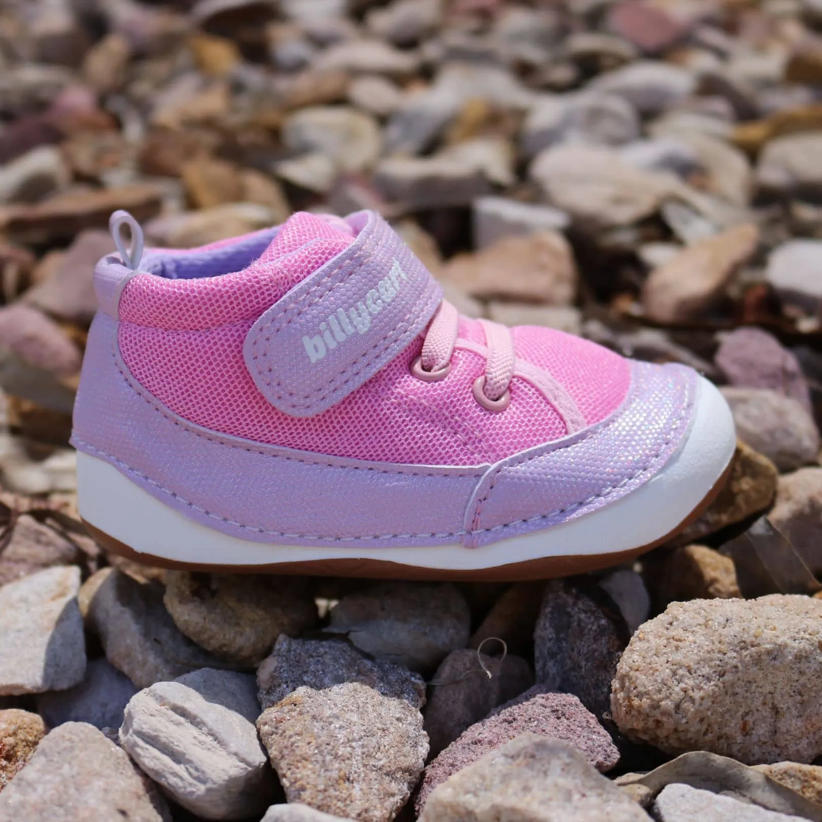 FLOSS pink and purple baby and toddler girls high-top sneakers