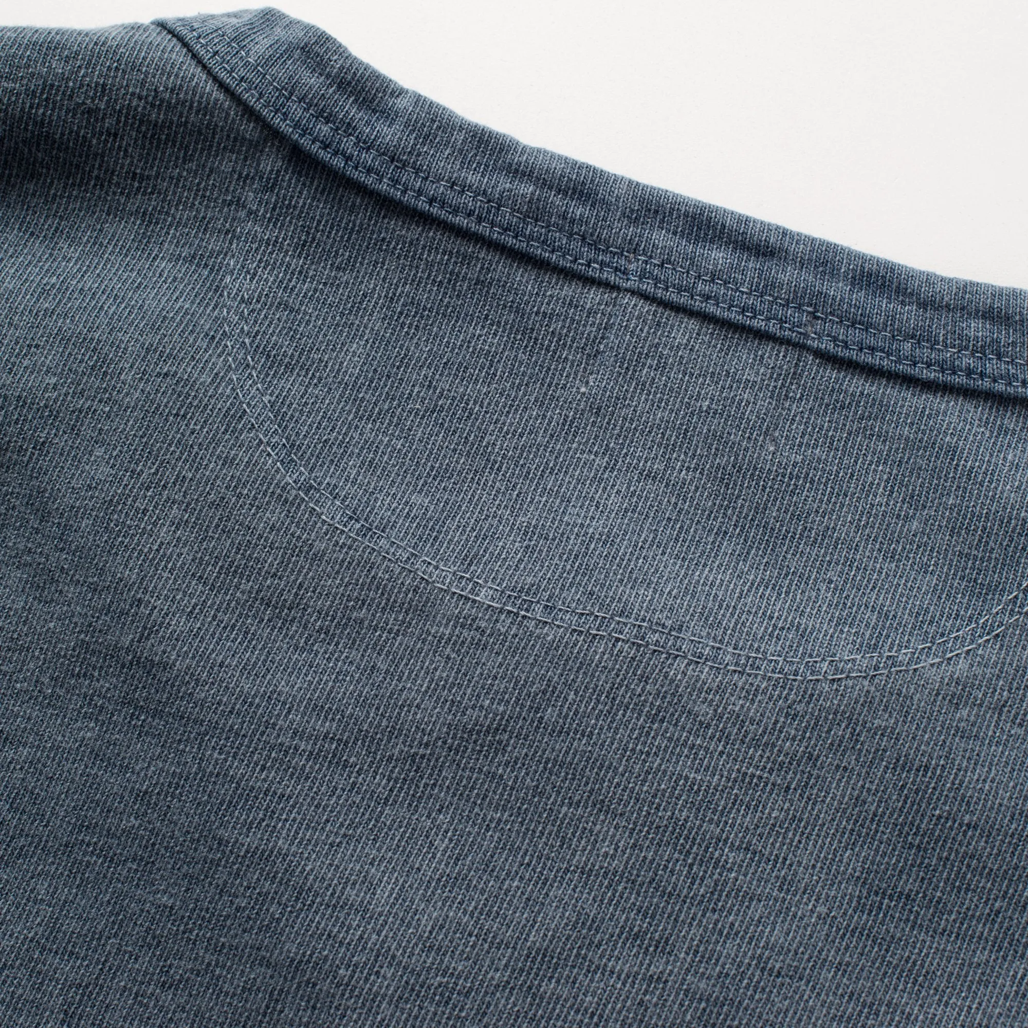 Freenote Cloth 13oz Henley L/S - Faded Blue