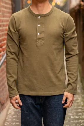 Freenote Cloth 13oz Henley L/S - Olive Drab