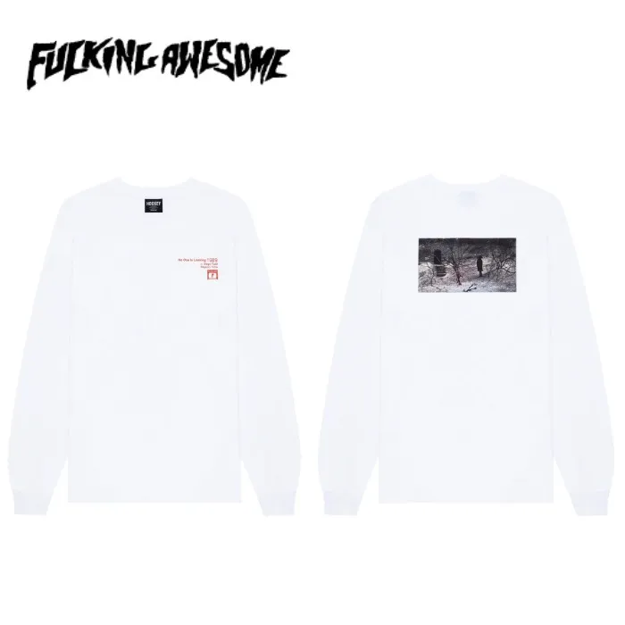 Fucking Awesome  |Crew Neck Pullovers Unisex Street Style Long Sleeves Cotton