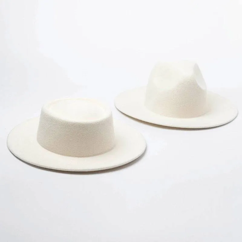 Genuine Australian Wool Felt Hats In Ivory