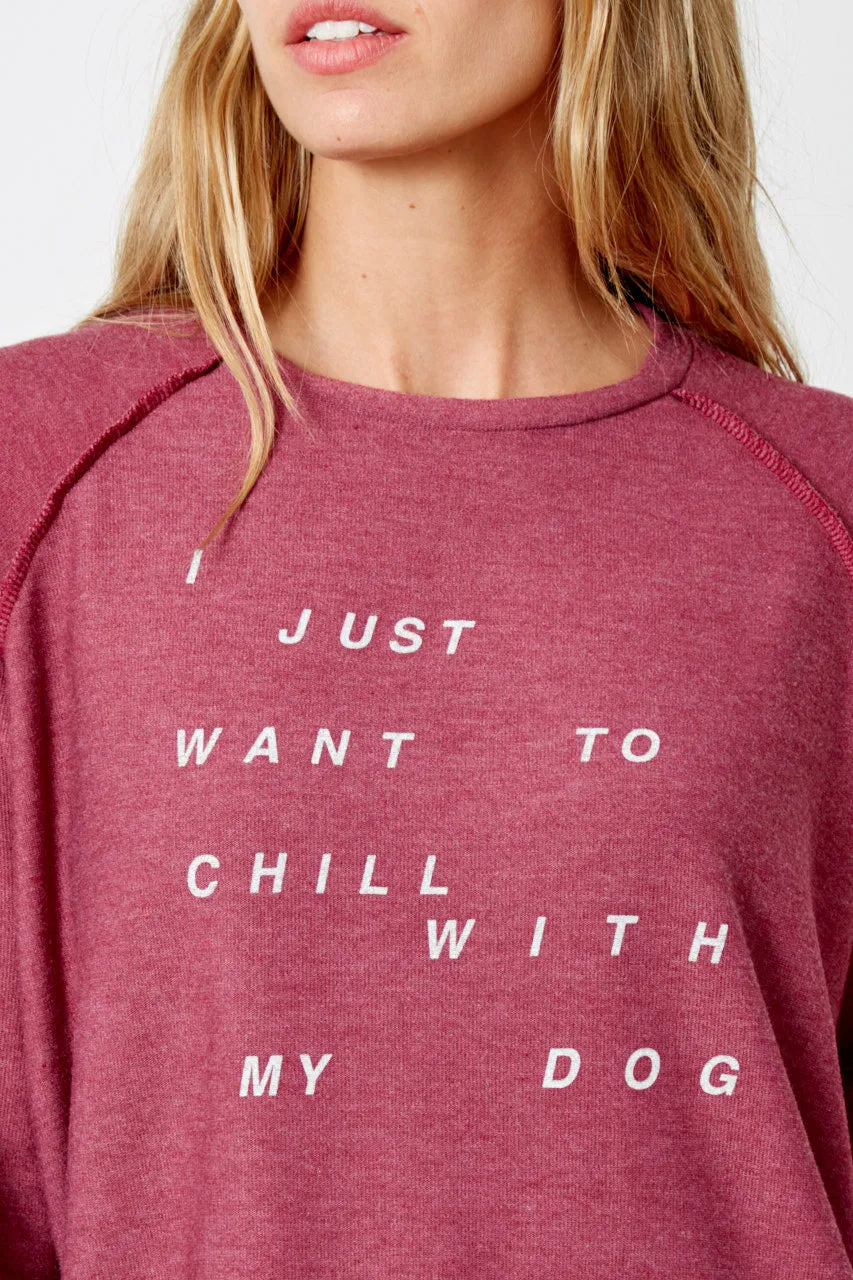 Good hYOUman Chill With My Dog Sweatshirt - Women's