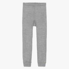 Grey Merino Wool Leggings