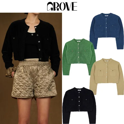 GROVE  |Casual Style Street Style Long Sleeves Office Style