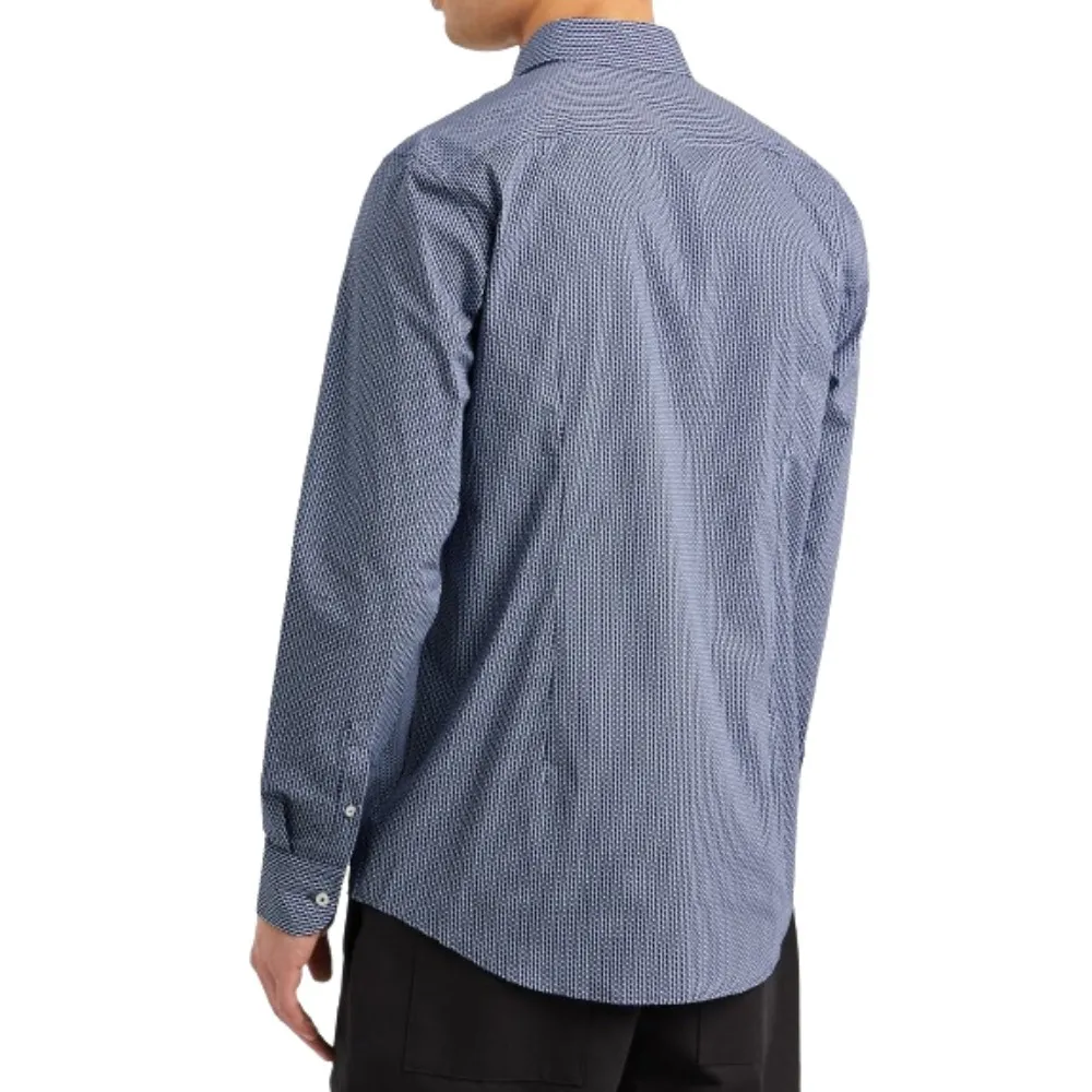 Hugo Boss  |Zigzag Long Sleeves Cotton Shirts