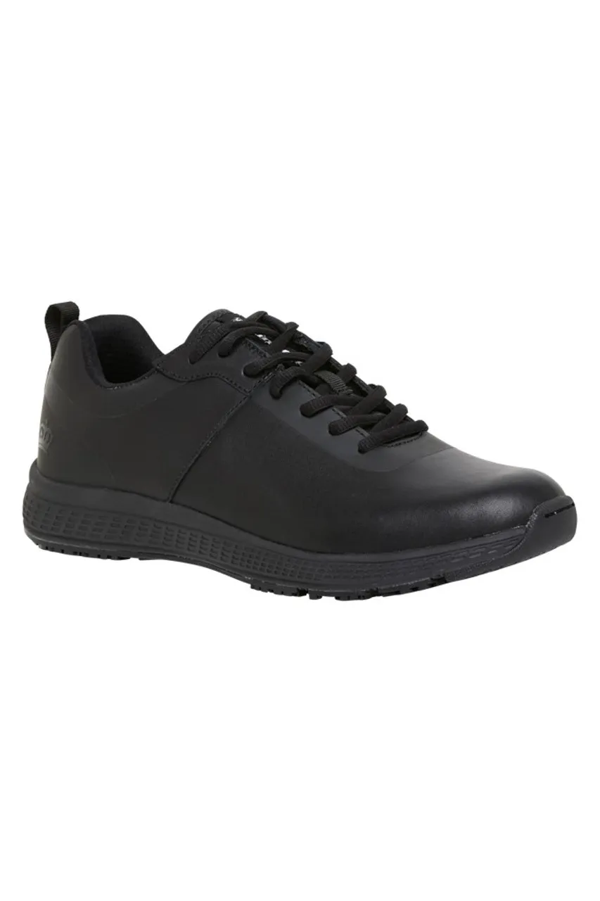 KingGee Superlite Mens Soft Toe Lace Up Slip Resistant Leather Work Shoes