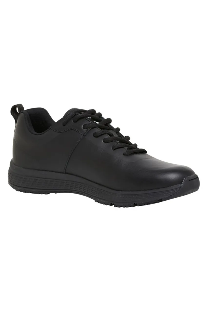 KingGee Superlite Mens Soft Toe Lace Up Slip Resistant Leather Work Shoes