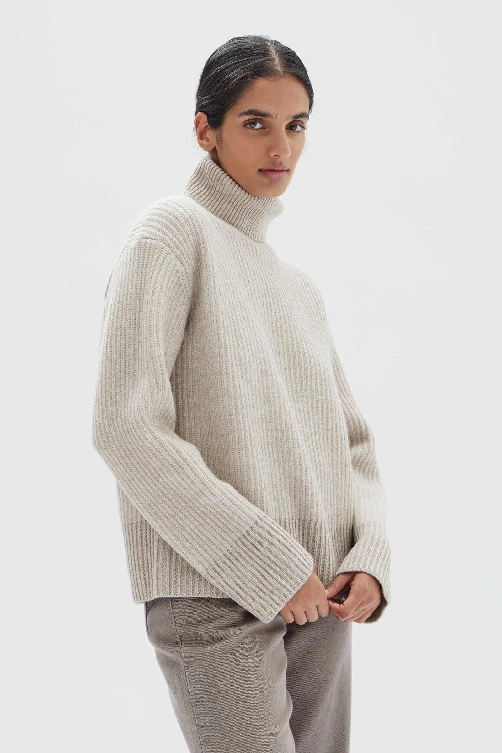 Krista Roll Neck Wool Jumper