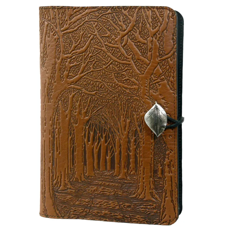 Large Leather Journal - Avenue of Trees in Saddle