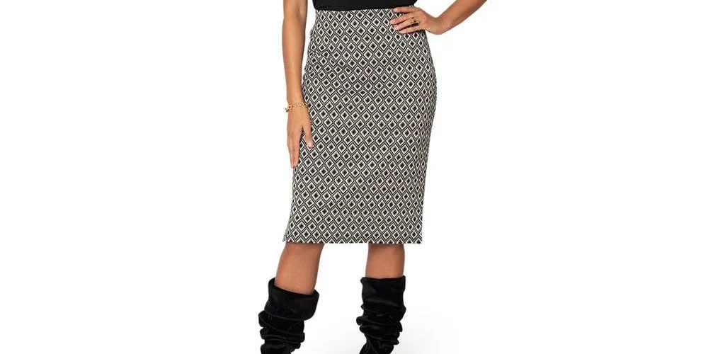 Leota Women's Pencil Skirt Black Size Large