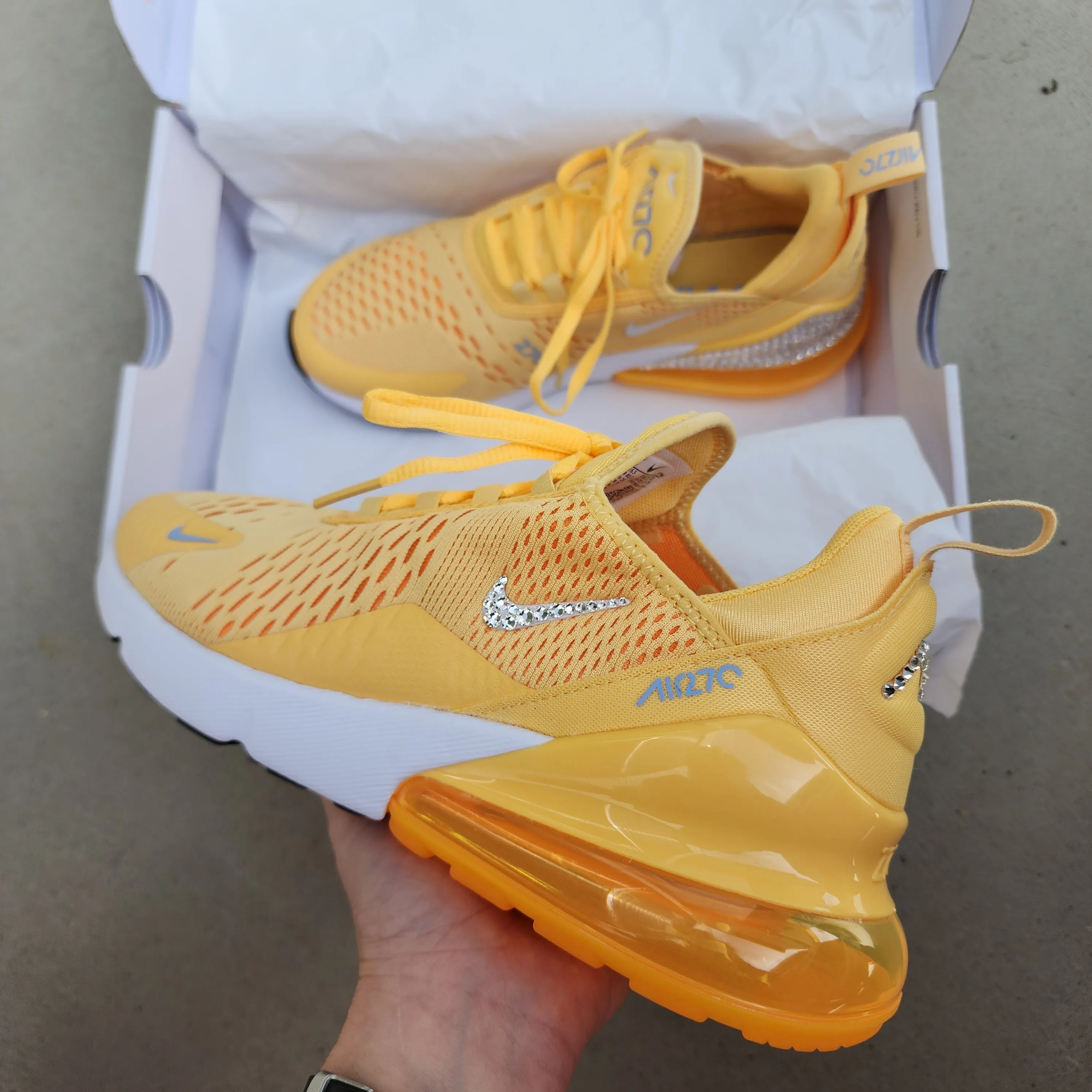 Limited Edition Air Max 270 Women (Yellow/White) - Swoosh/AIR Only