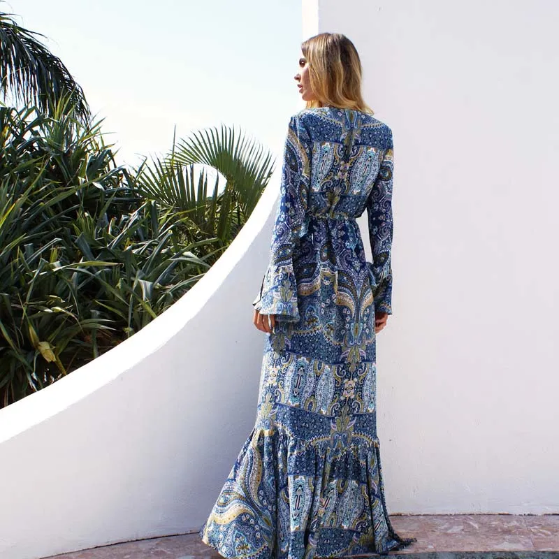 Lucent Bohemian Wrap Dress