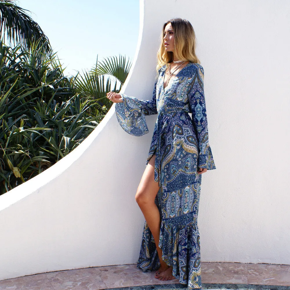 Lucent Bohemian Wrap Dress