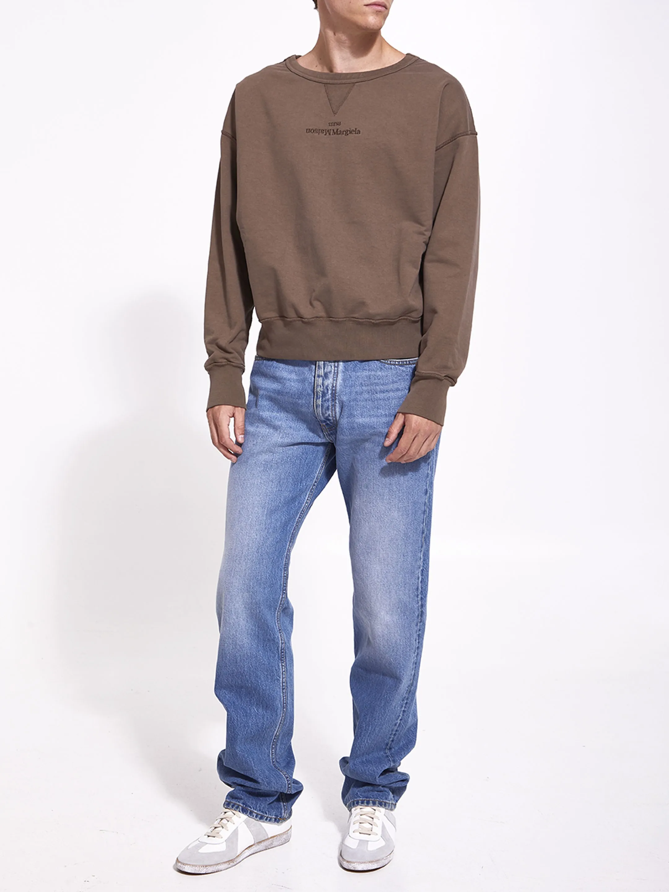 Maison Margiela  |Crew Neck Pullovers Unisex Long Sleeves Plain Cotton