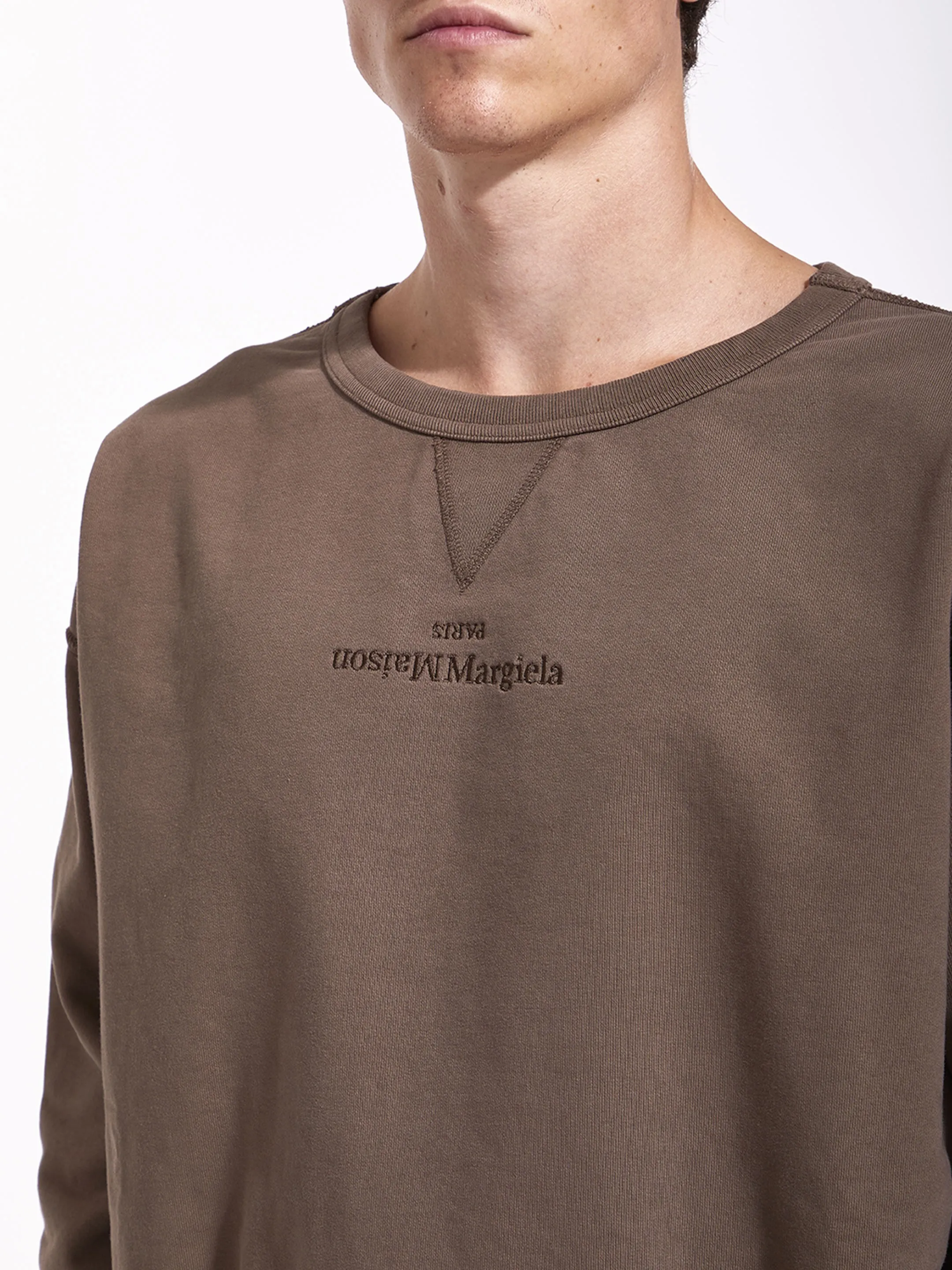 Maison Margiela  |Crew Neck Pullovers Unisex Long Sleeves Plain Cotton