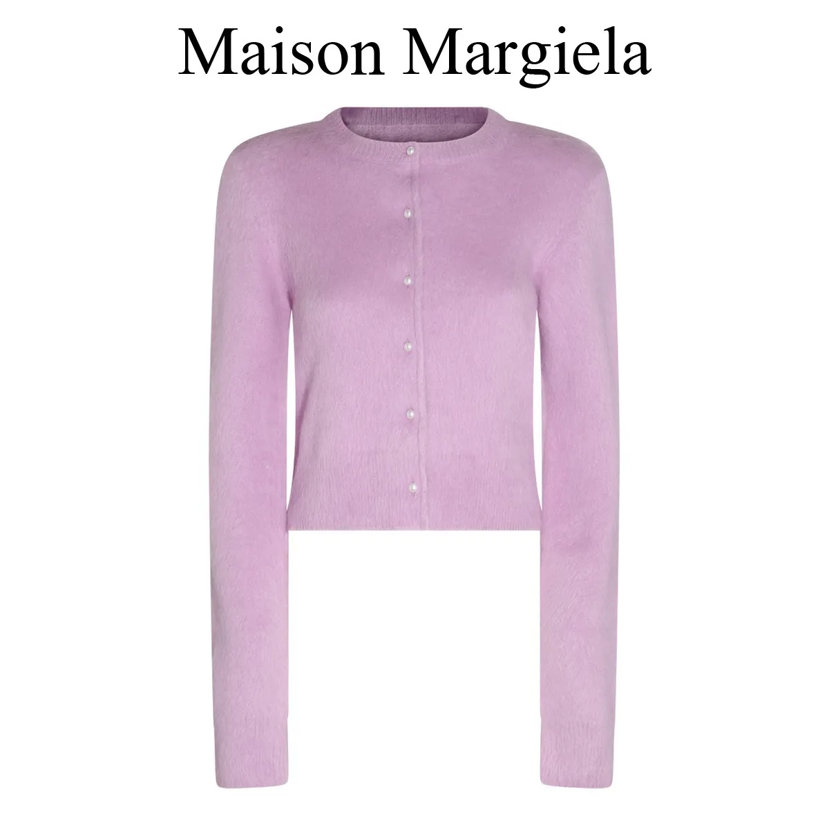 Maison Margiela  |Wool Long Sleeves Plain Cardigans