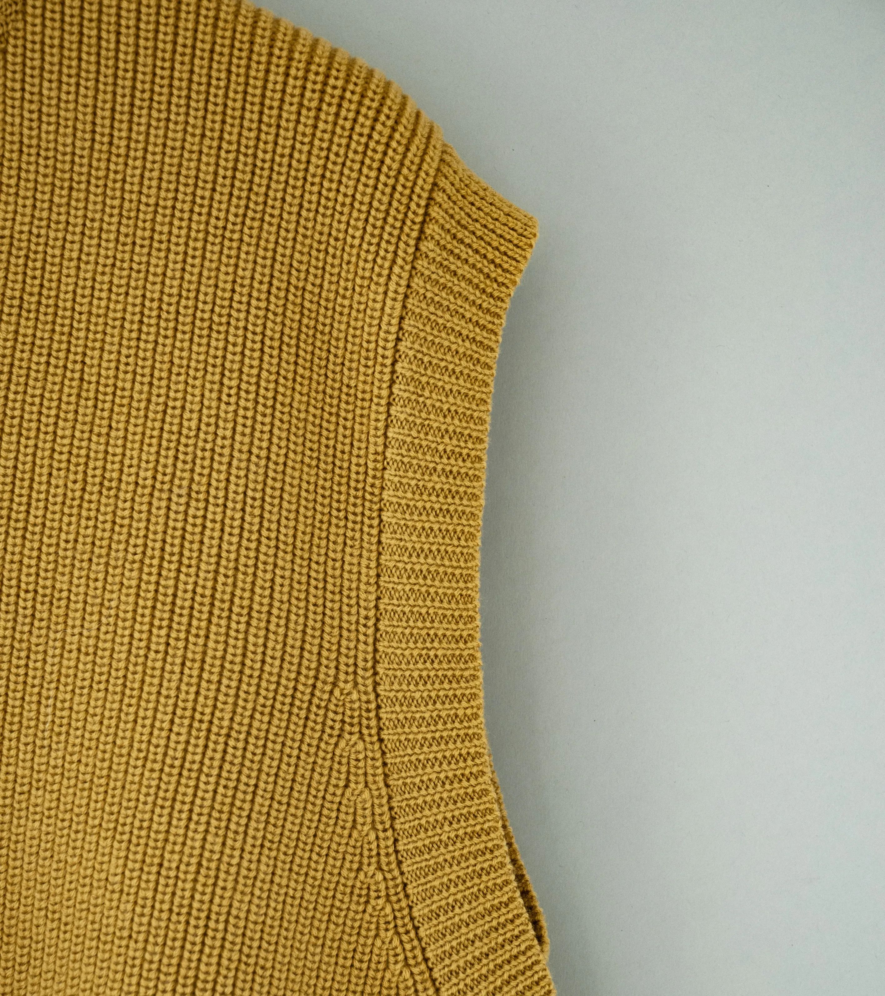 Margaret Howell 'Simple Slipover' (Mustard Extrafine Merino Wool)