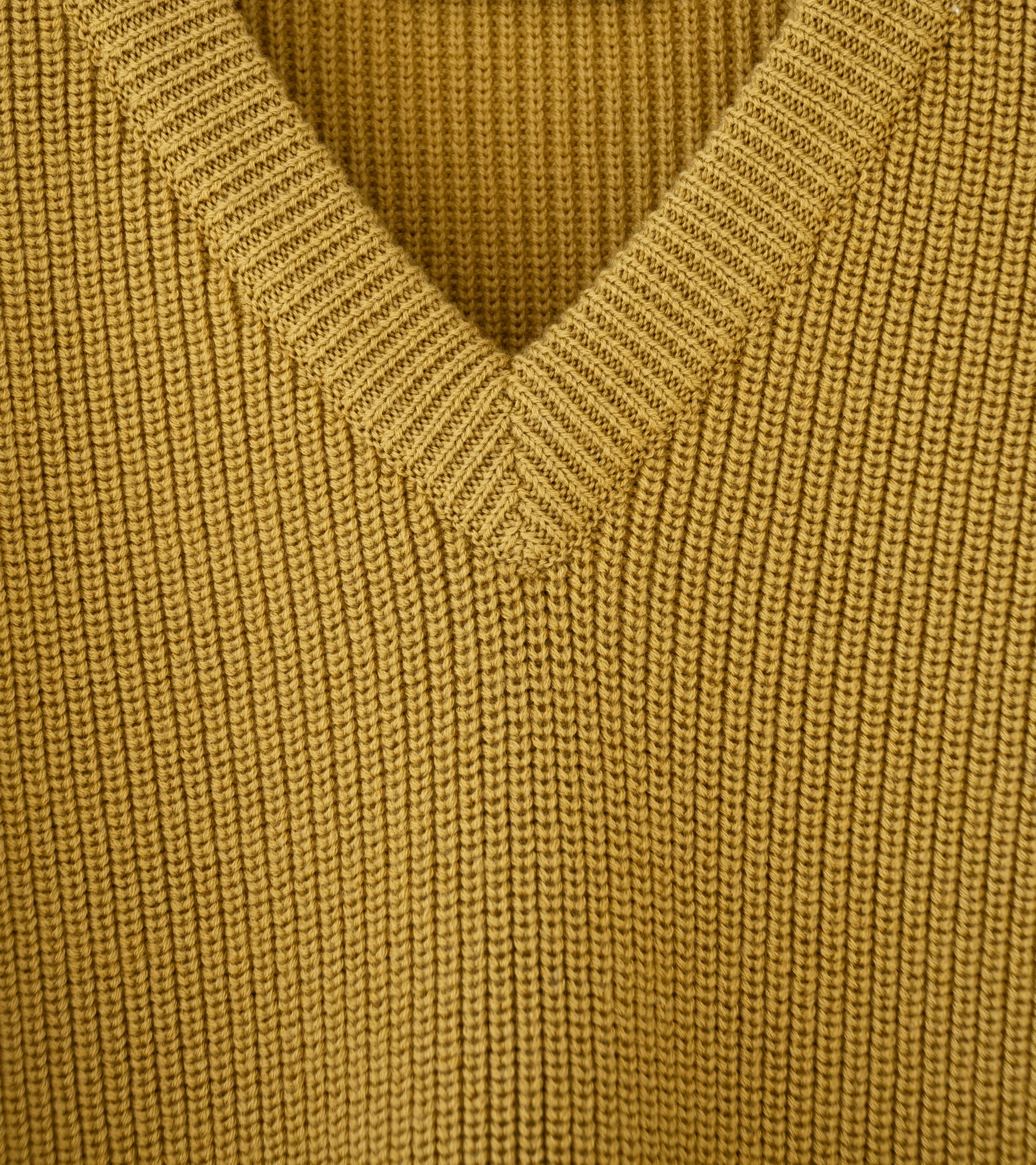 Margaret Howell 'Simple Slipover' (Mustard Extrafine Merino Wool)