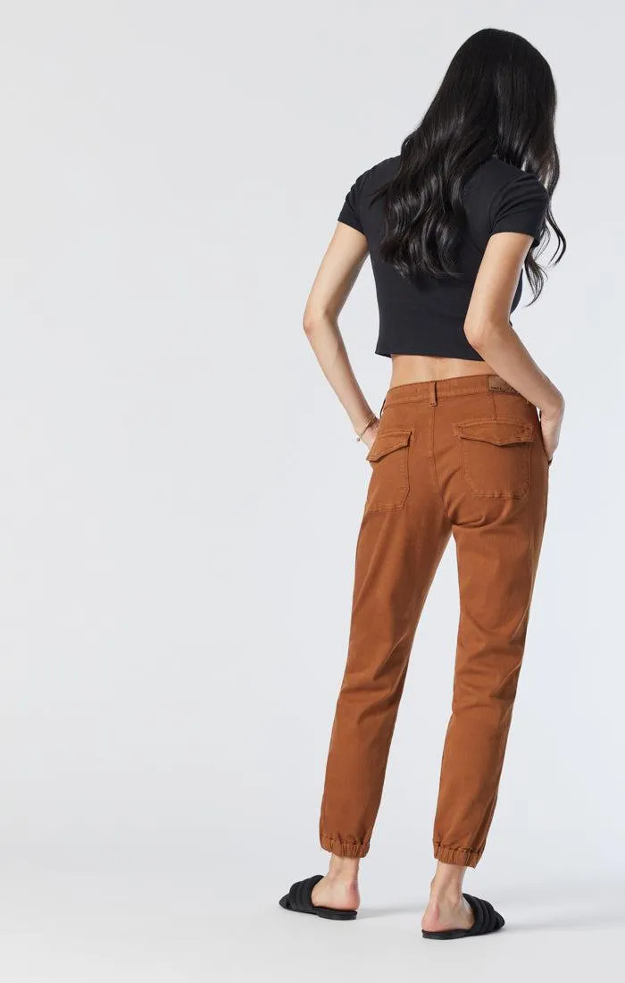 Mavi Ivy Roasted Pecan Twill Slim Cargo Pant