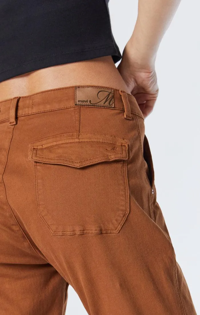 Mavi Ivy Roasted Pecan Twill Slim Cargo Pant