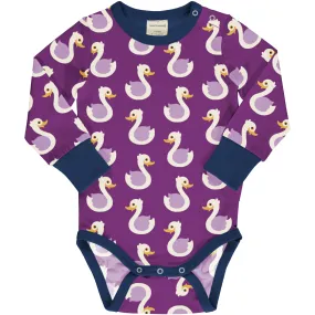 Maxomorra Pick & Mix Swan Long Sleeved Bodysuit