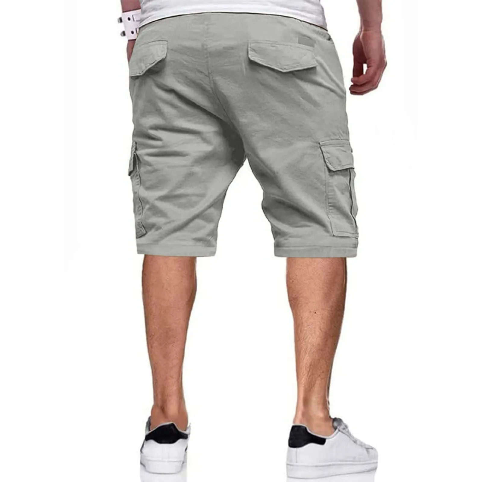 Men's Summer Casual Style Knee Length Patchwork Outdoor Cargo Shorts